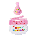 Chapéu e Babador Pet Feliz Aniversário para Cães e Gatos