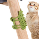 Pente Massageador para Gatos Escova Tira Pelos com Alças de Fixação