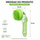 Escova de Banho Pet com Reservatório para Shampoo – Escova Massageadora 2 em 1 para Cães e Gatos
