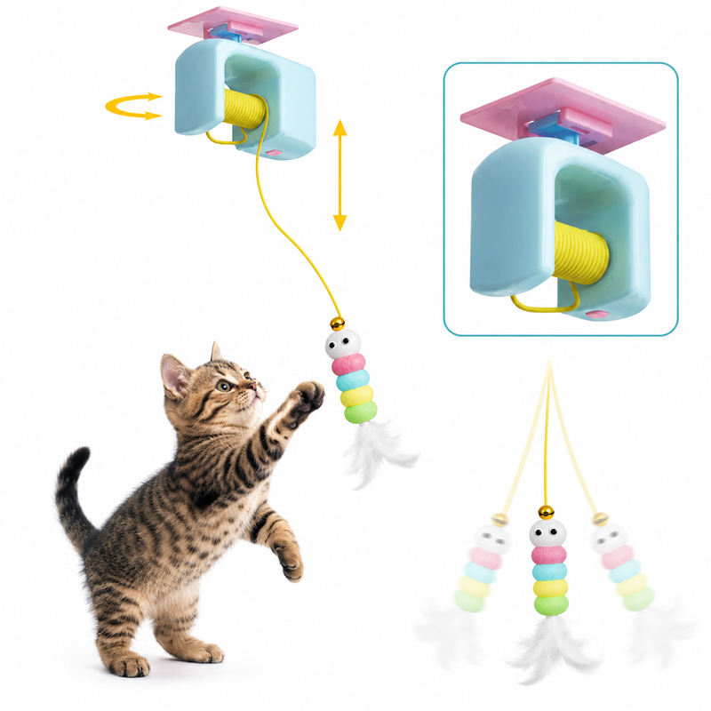 Brinquedo Interativo Automático para Gatos CatFly com Movimento Aleatório