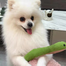 Brinquedo Cobra de Pelúcia para Cachorros com Apito Mordedor Interativo para Cães de Todos os Portes