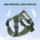 Coleira Peitoral Ajustável em 4 Pontos com Guia para Cachorros