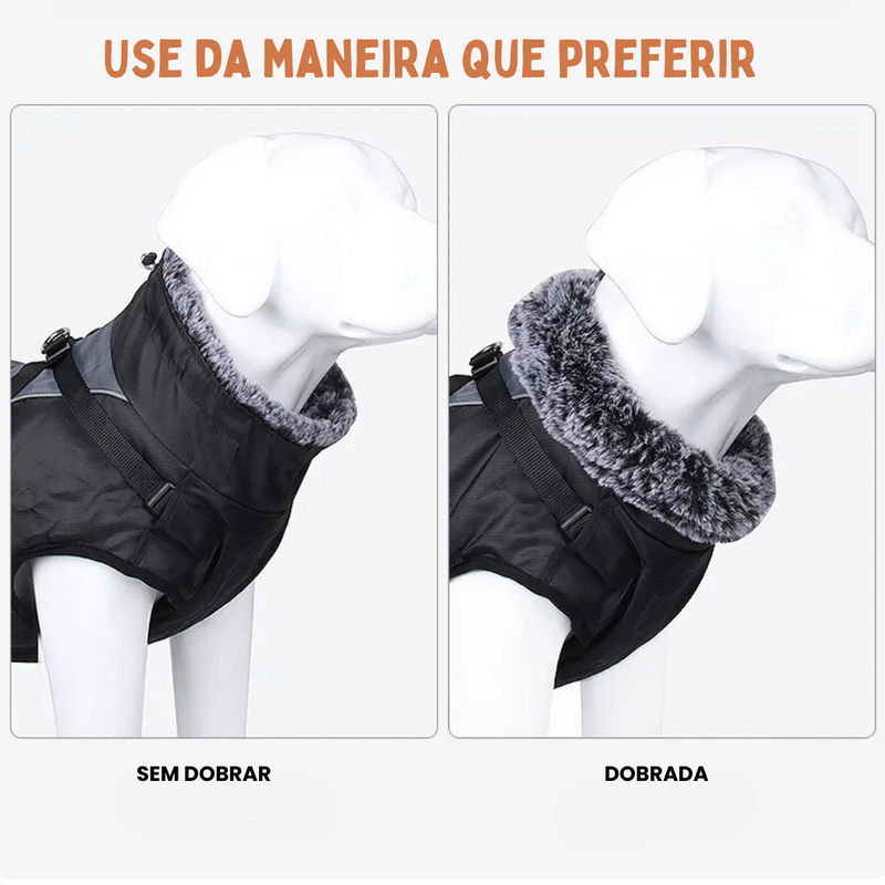Jaqueta Refletiva Impermeável com Gola