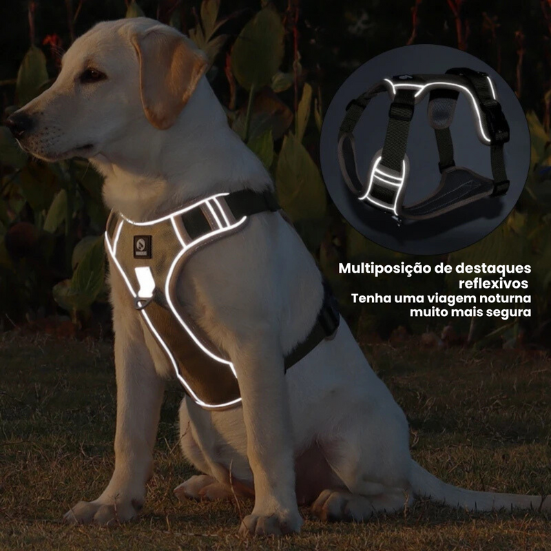 Peitoral Coleira Ajustável para Cães