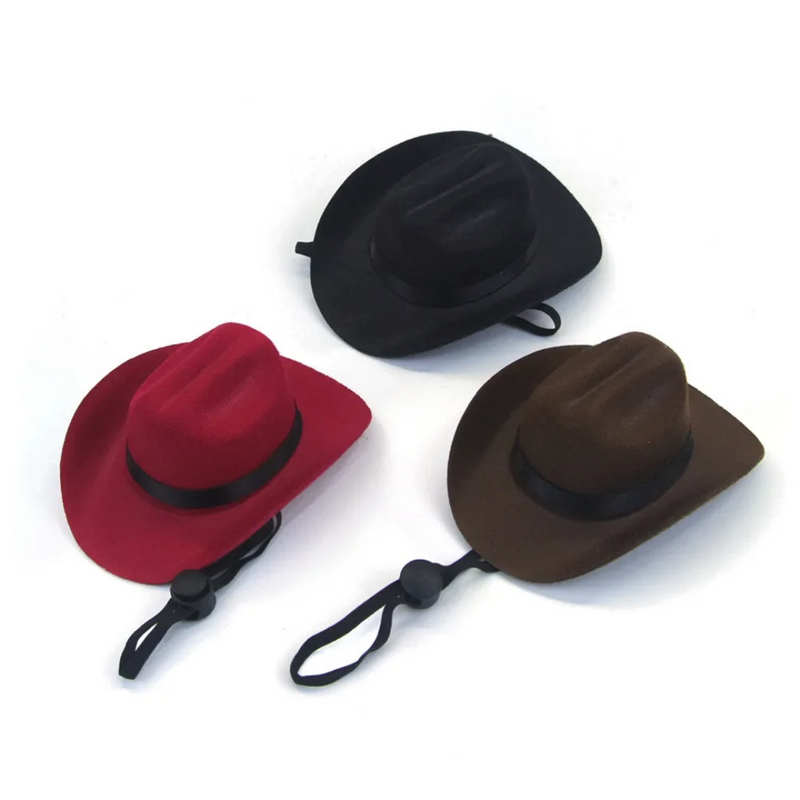 Chapéu Fantasia Cowboy para Cachorros e Gatos