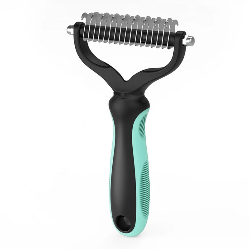 Escova Tira Pelos Descamação Pet Rake para Cães