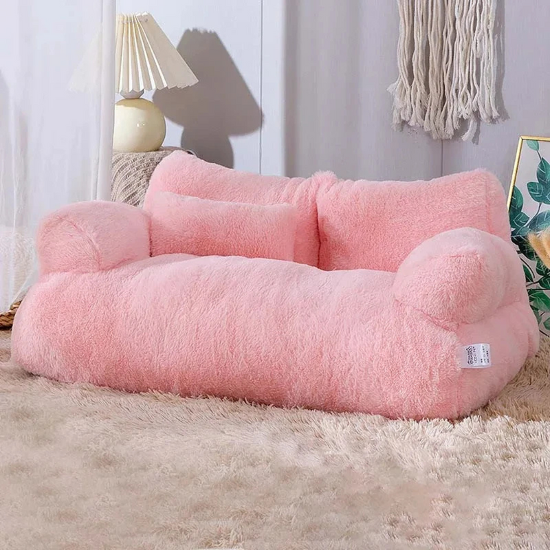 Sofá Pet Plush Cama Sofazinho para Cães e Gatos