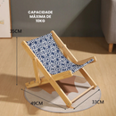 Espreguiçadeira para Gatos Cadeira Arranhador de Madeira