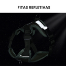 Coleira Peitoral Ajustável em 4 Pontos com Guia para Cachorros