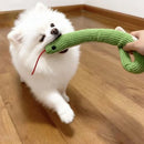 Brinquedo Cobra de Pelúcia para Cachorros com Apito Mordedor Interativo para Cães de Todos os Portes
