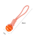 Brinquedo Corda Mordedor Pet com Bolinha Esconderijo de Petiscos