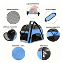 Bolsa de Transporte Pet Impermeável com Alças e Zíper Duplo