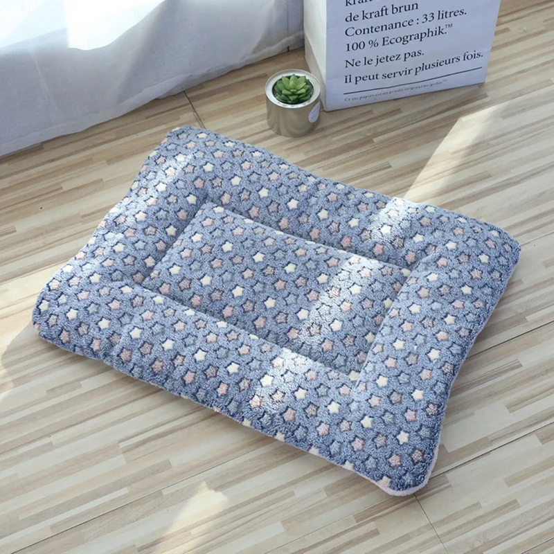 Cama Pet Cobertor Manta Almofada de Veludo para Cães e Gatos