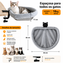 Cama Suspensa Dobrável para Gatos com Fixação na Mesa | Refúgio Aconchegante e Economia de Espaço