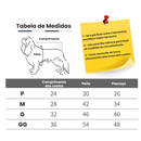 Colete Jaqueta Pet The Dog Face Flanelada Acolchoada