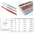 Coleira de Couro Spikes Cravejada para Cães