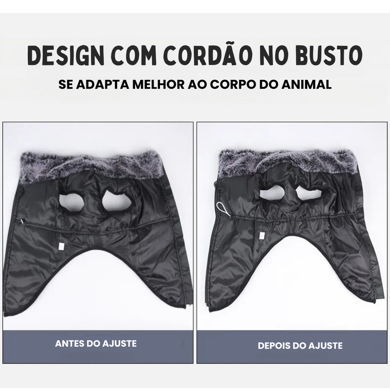 Jaqueta Refletiva Impermeável com Gola