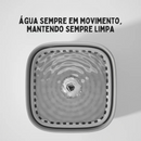 Fonte de Água para Gatos Bebedouro Automático com Filtro e Sensor de Quantidade Água