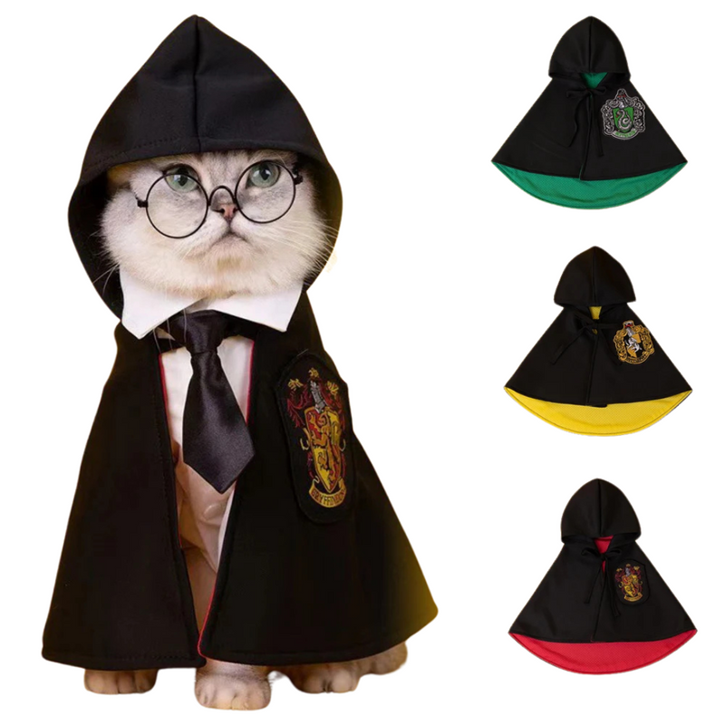 Fantasia Halloween Pet Capa Harry Potter para Cachorros e Gatos