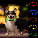 Coleira Led Brilhante Recarregável para Cachorros