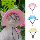 Chapéu com Cordinha e Abertura para Orelhas de Gatos e Cachorros