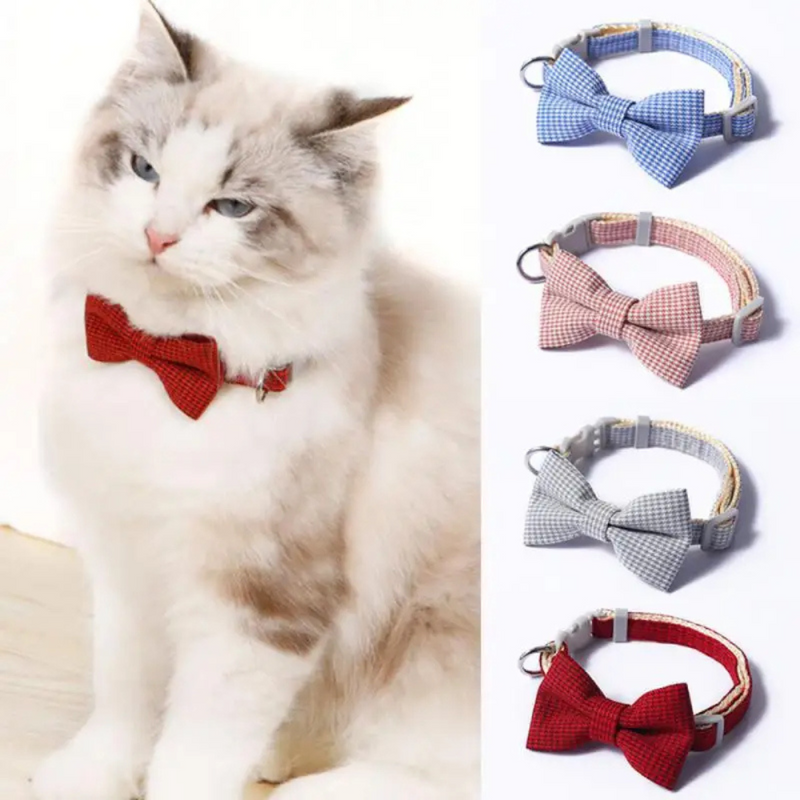 Coleira Gravatinha Pet Colar Lacinho Borboleta para Cães e Gatos