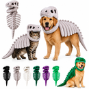 Fantasia Pet Dinossauro T-Rex – Roupa de Halloween para Cães e Gatos