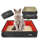 Caixa de Areia Portátil para Gatos Dobrável Impermeável para Viagens