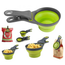 Dosador Colher para Ração com Prendedor Fecha Veda Saco