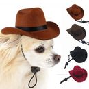 Chapéu Fantasia Cowboy para Cachorros e Gatos