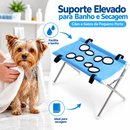 Banheira Elevada Pet Dobrável para Banho e Secagem de Cães e Gatos