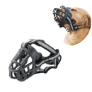 Focinheira Silicone Resistente Preta Ajustável para Cães de Grande Porte