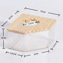 Recipiente de Banho para Roedores Caixa de Areia Banheira para Hamster Porquinho da Índia