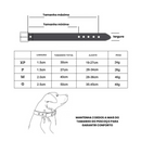 Coleira Colar Couro com Design Ossinho para Cães e Gatos