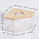 Recipiente de Banho para Roedores Caixa de Areia Banheira para Hamster Porquinho da Índia