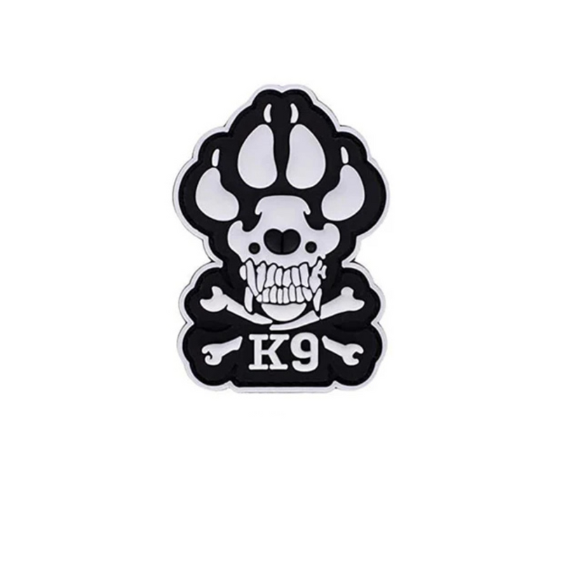 Patch Tag Bordado para Coleiras Peitorais Pet Cachorro Militar K9