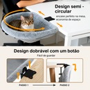 Cama Suspensa Dobrável para Gatos com Fixação na Mesa | Refúgio Aconchegante e Economia de Espaço