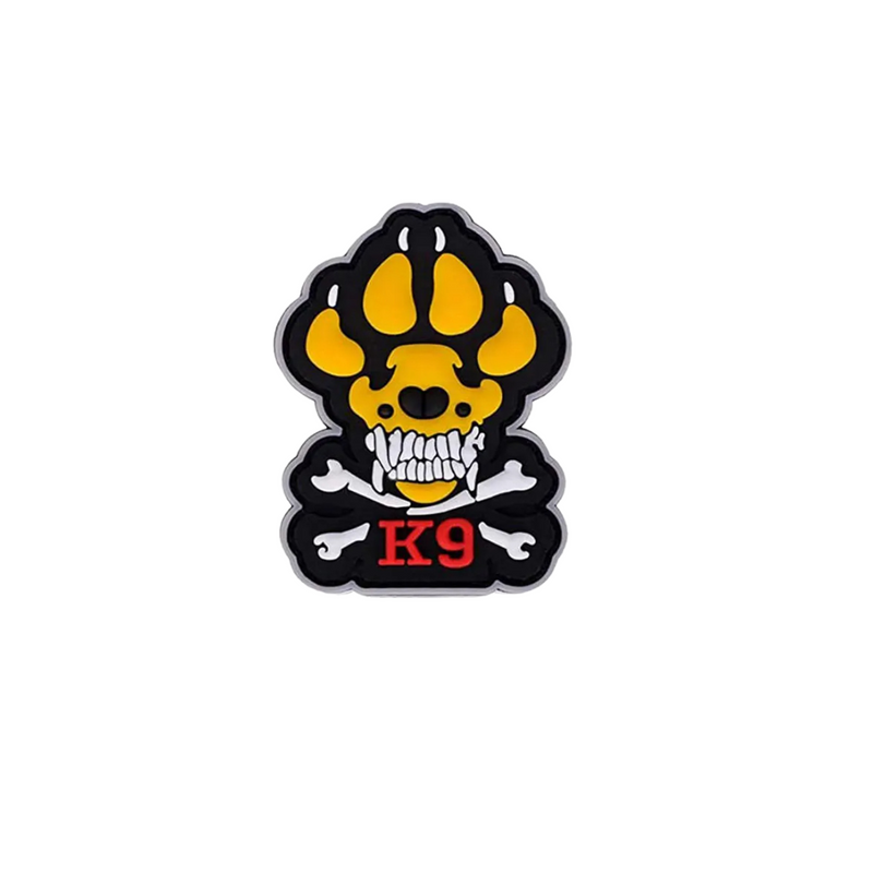 Patch Tag Bordado para Coleiras Peitorais Pet Cachorro Militar K9