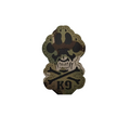 Patch Tag Bordado para Coleiras Peitorais Pet Cachorro Militar K9