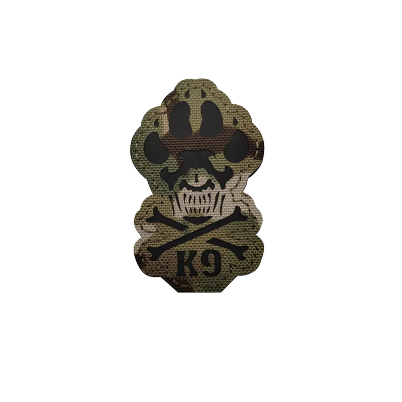 Patch Tag Bordado para Coleiras Peitorais Pet Cachorro Militar K9