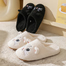 Pantufa Pelúcia Gatinho Antiderrapante Quentinha e Confortável para Inverno