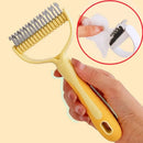 Escova Removedora de Pelos e Desembaraçadora Premium Dupla Face para Cães e Gatos