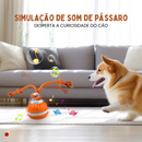 Brinquedo Bola Elétrica Giratória com Corda para Cachorros