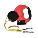 Guia Coleira Retrátil Dupla para 2 Pets com Lanterna