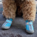 Botas Antiderrapantes para Cães Premium Proteção para Patas com Solado Grosso e Respirável (Kit com 4 Unidades)