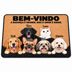Tapete Capacho Personalizado com Nome e Imagem Pet