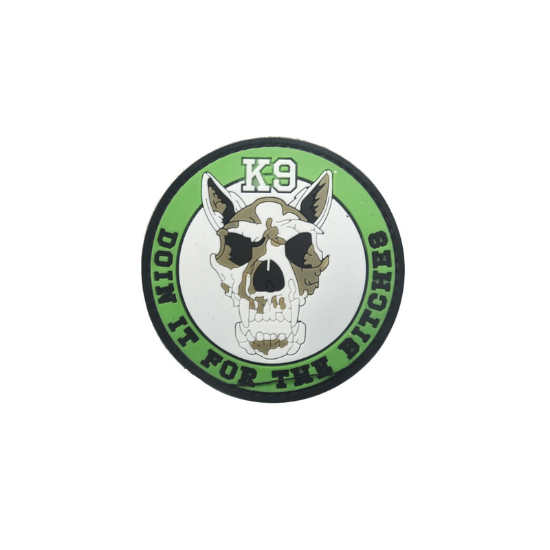 Patch Tag Bordado para Coleiras Peitorais Pet Cachorro Militar K9