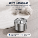 Fonte Automática Inteligente em Aço Inox 2L para Gatos e Cães