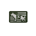 Patch Tag Bordado para Coleiras Peitorais Pet Cachorro Militar K9
