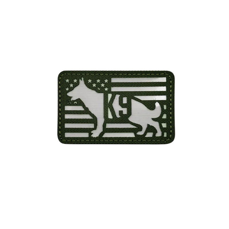Patch Tag Bordado para Coleiras Peitorais Pet Cachorro Militar K9